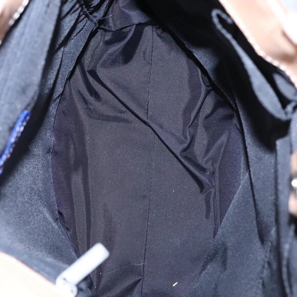 BURBERRY Nova Check Blue Label Hand Bag Canvas Blue Auth - Picture 14 of 16